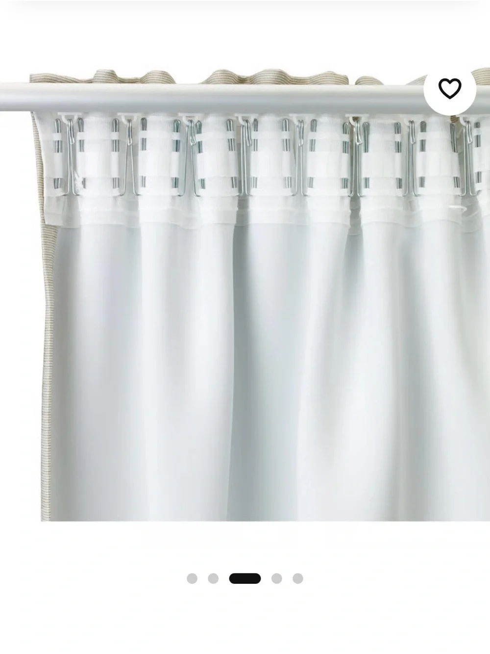 IKEA Neutral Beige/Tan Textured Curtain Panels